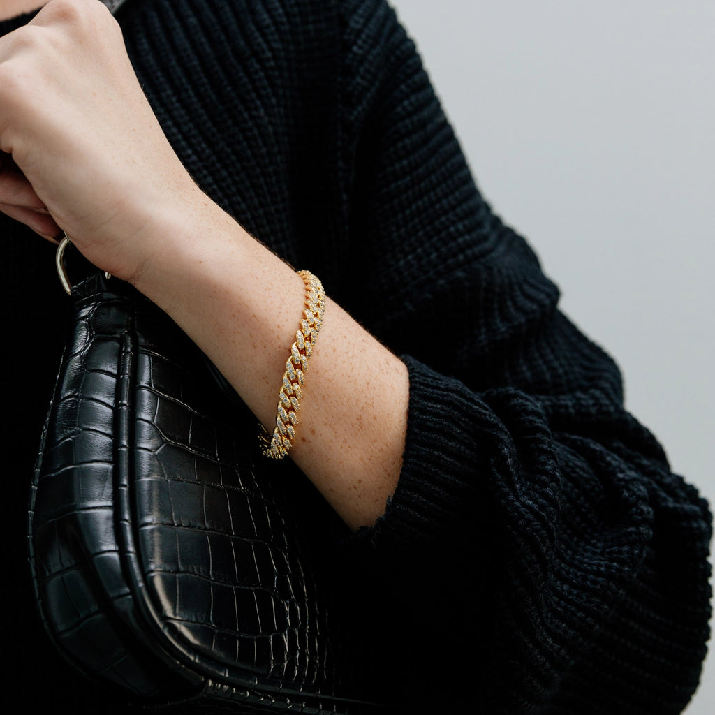 Sahira Nikki Pave Bracelet (Gold)