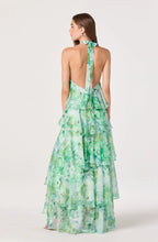 ASTR The Label Daiga Floral Halter Tiered Dress