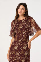 ASTR The Label Aria Floral Butterfly Sleeve Maxi Dress