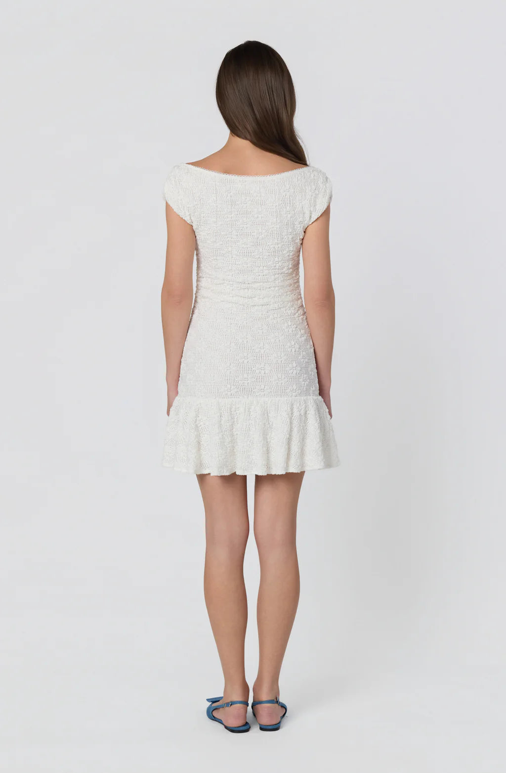 ASTR The Label Jolene Lattice Knit Mini Dress