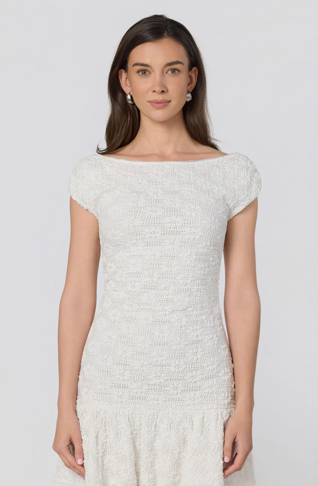 ASTR The Label Jolene Lattice Knit Mini Dress