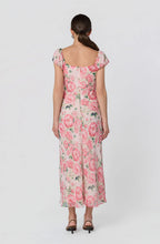 ASTR The Label Florence Floral Puff Sleeve Midi Dress