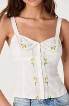 ASTR The Label Shaya Floral Embroidered Top