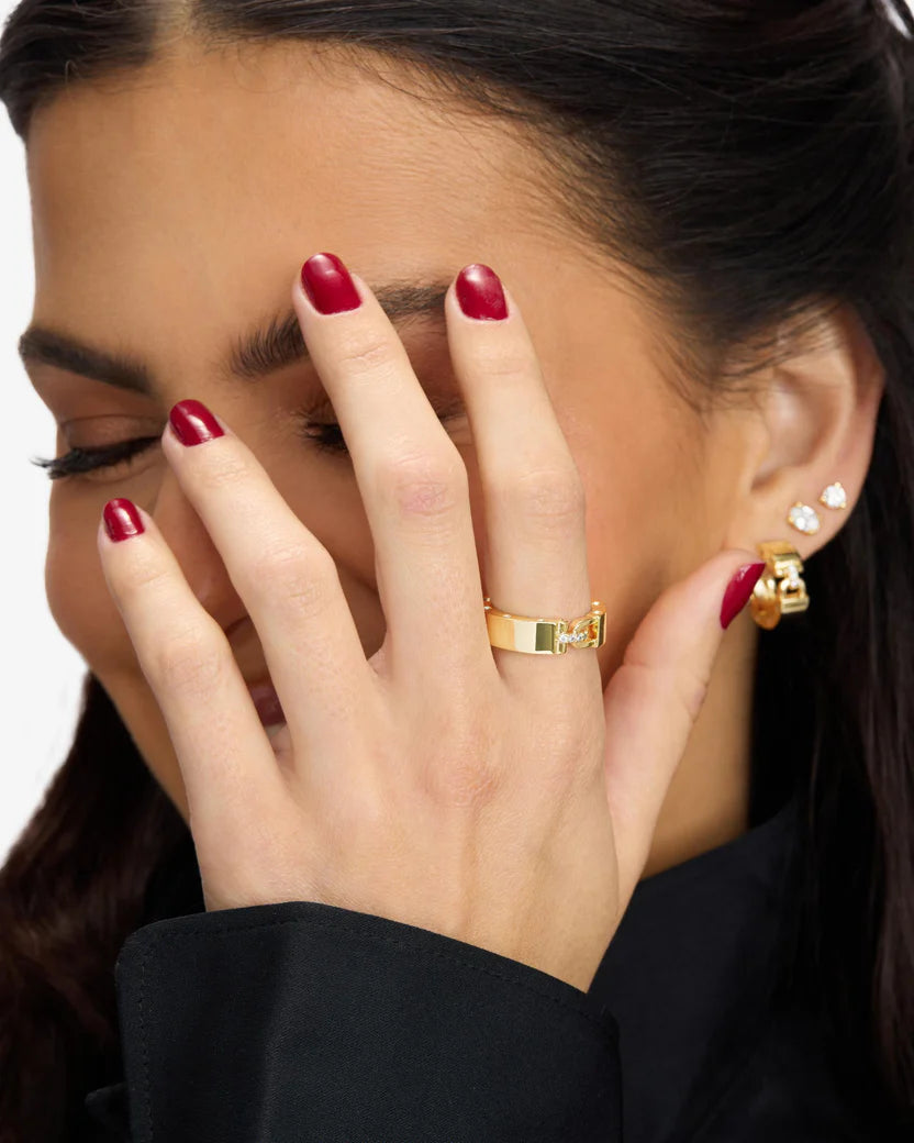 Melinda Maria Ashley Smooth Lock Ring
