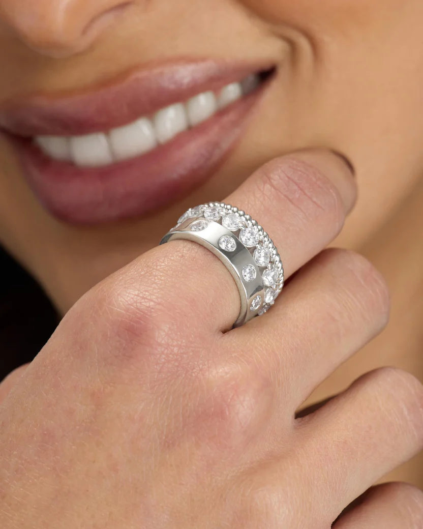 Melinda Maria Ashley Venice Ring (Silver)