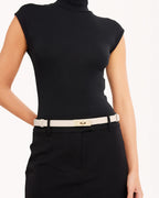 Billini Blake Belt (Bone/Gold)