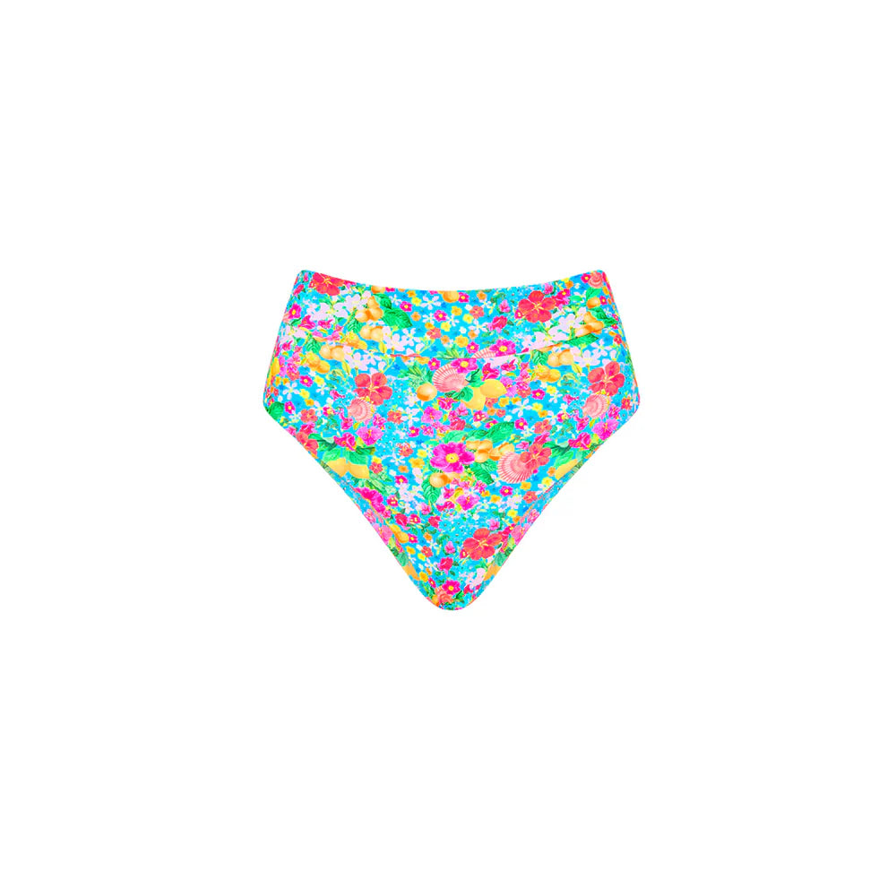 Kulani Kinis Mermaid Garden High Hip Cheeky Bikini Bottom