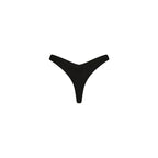 Kulani Kinis Twilight Black Wide Bind High Leg Thong Bikini Bottom