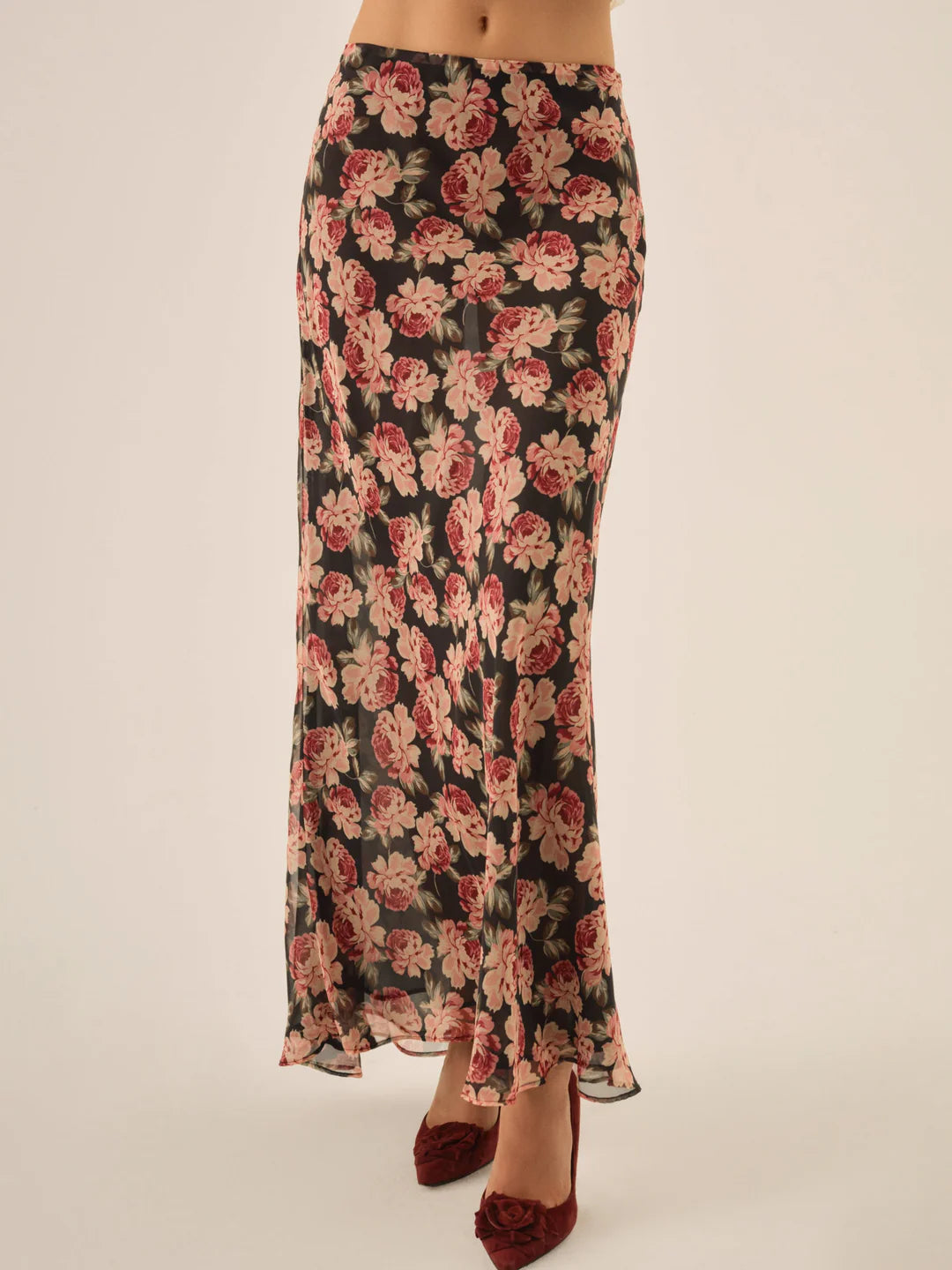 For Love And Lemons Belmond Floral Maxi Skirt Main image