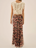 For Love And Lemons Belmond Floral Maxi Skirt