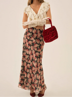 For Love And Lemons Belmond Floral Maxi Skirt