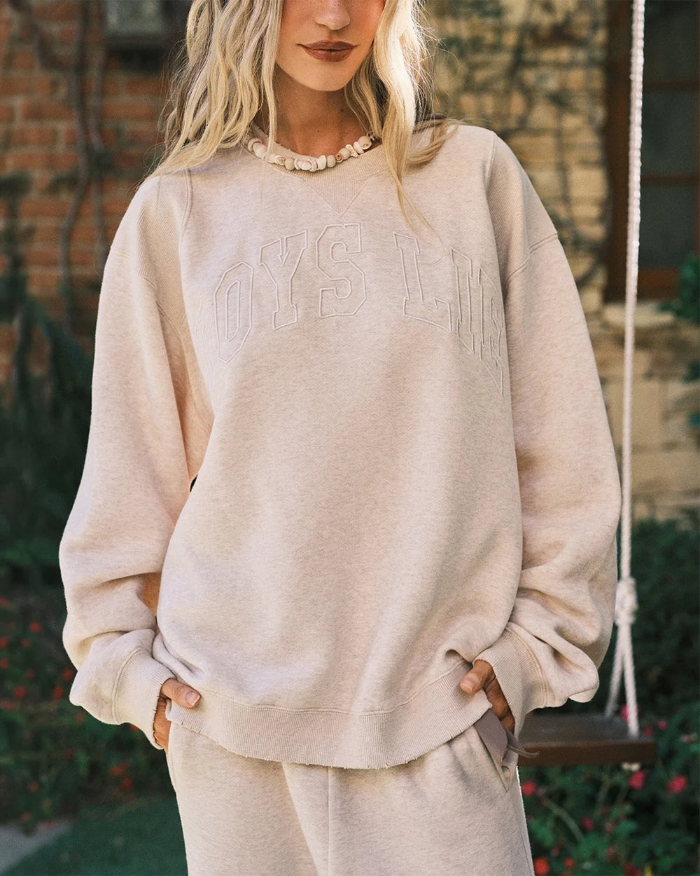 Boys Lie All-Star Distressed Kara Crewneck