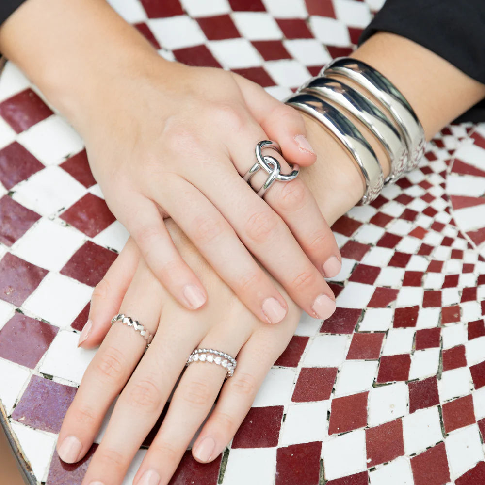 Sahira Jewelry Liza Bangle (Silver)