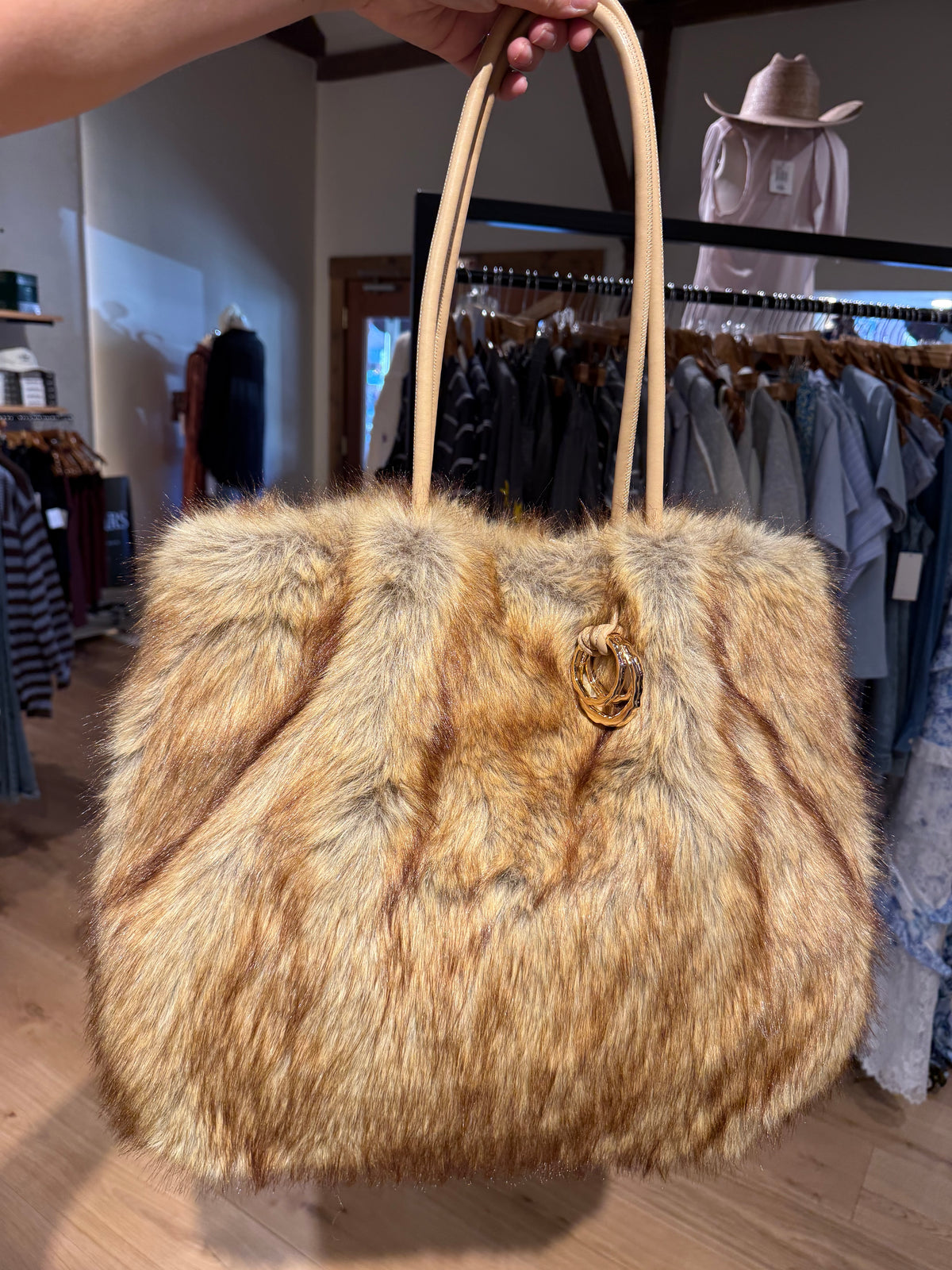 Dolce Vita Faux Fur Noor Tote (Multi)
