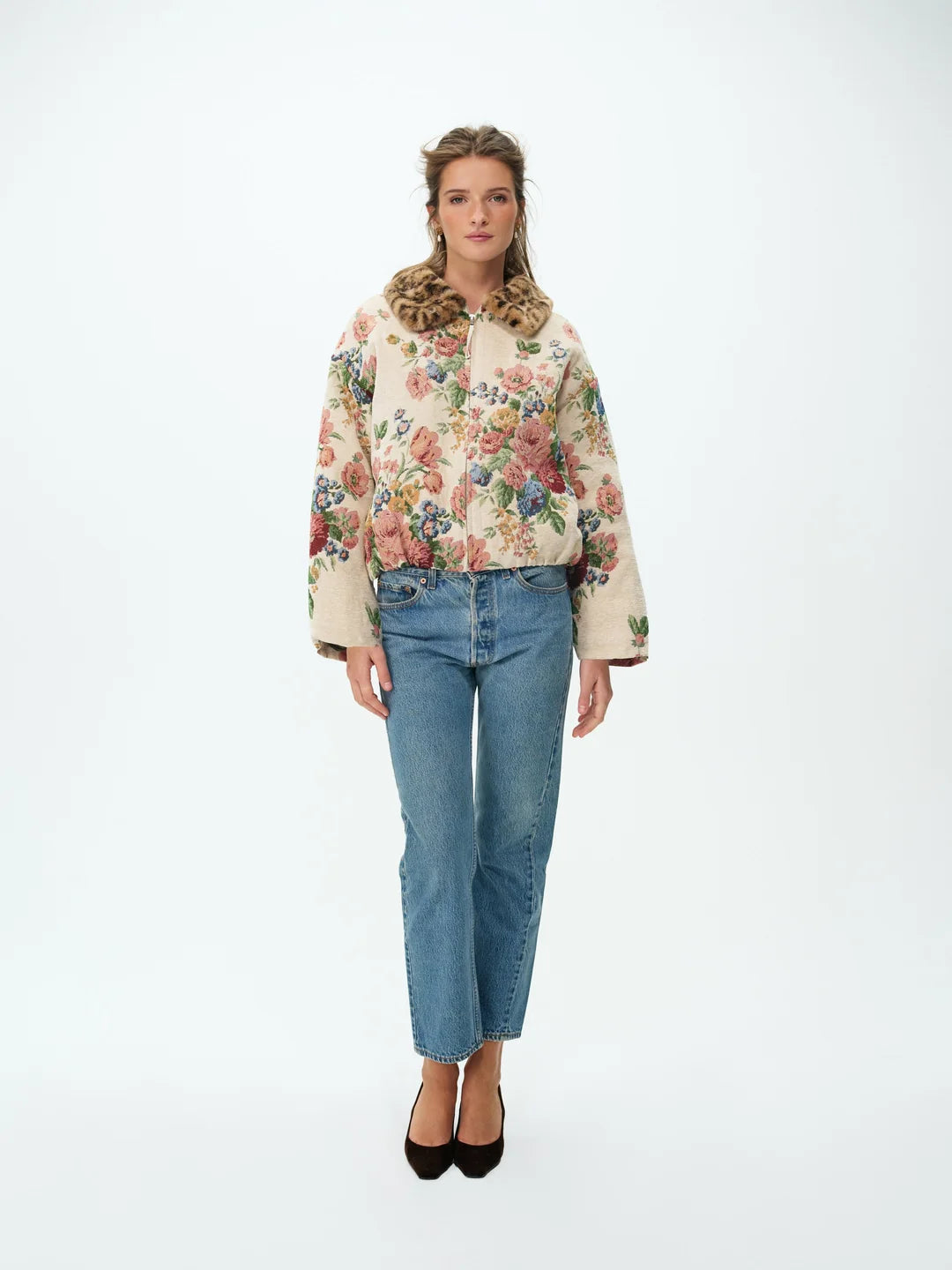 For Love & Lemons Betsy Floral Jacket