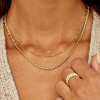 Gorjana Parker Mini Necklace (Gold)