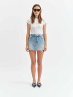 Daze Denim Malibu Mini Skirt In Obviously Vintage