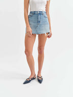Daze Denim Malibu Mini Skirt In Obviously Vintage