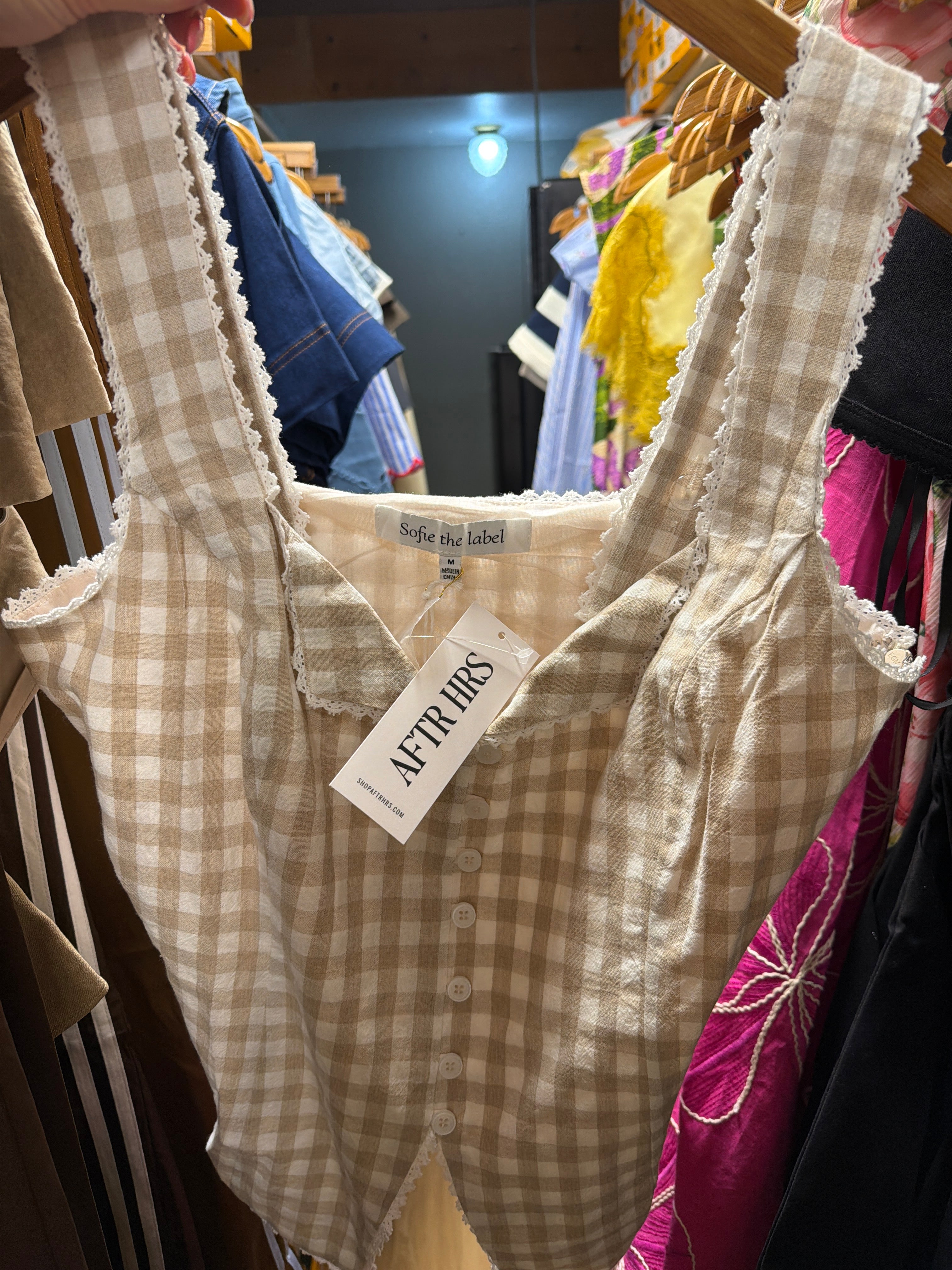Savannah Gingham Top Main image