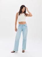 Daze Denim Keeper Low Rise Straight in All Out