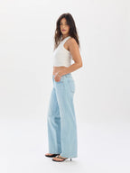 Daze Denim Keeper Low Rise Straight in All Out