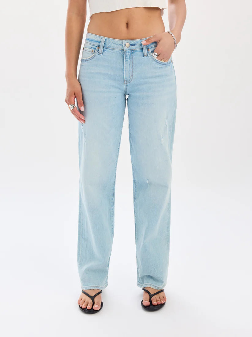 Daze Denim Keeper Low Rise Straight in All Out