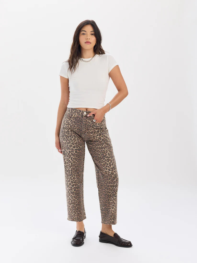 Daze Denim Westward High Rise Barrel Leg Jeans (Cool Cat)
