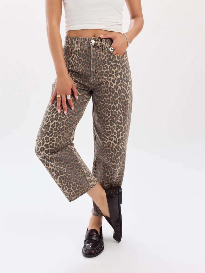 Daze Denim Westward High Rise Barrel Leg Jeans (Cool Cat)