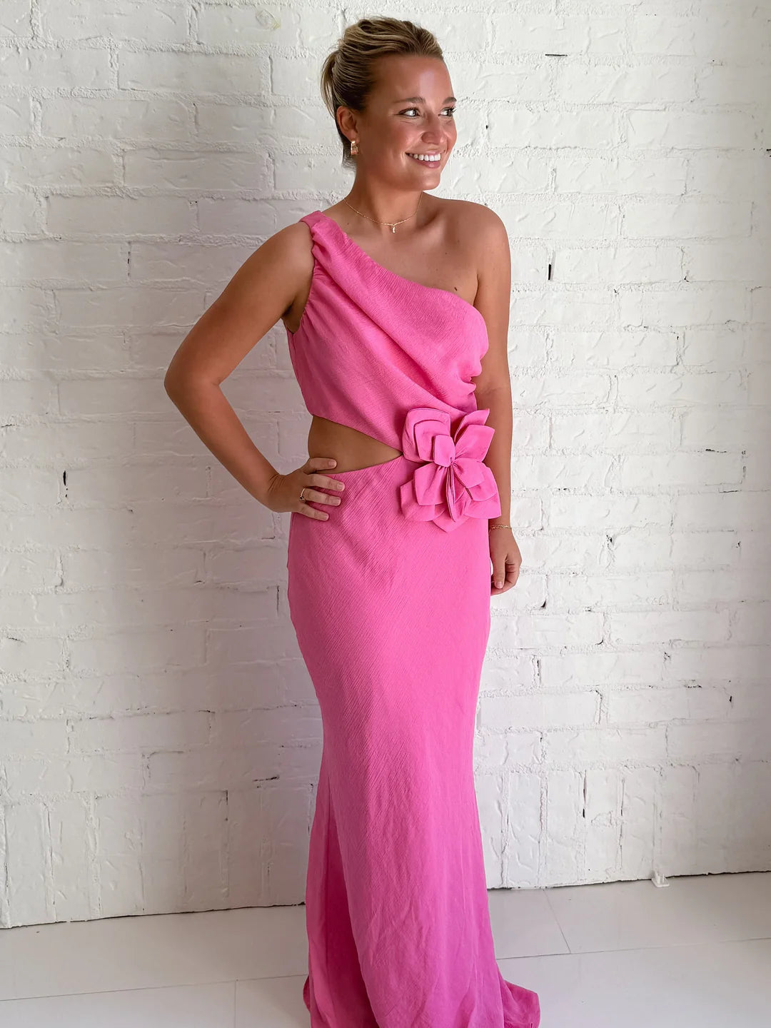 The Hot Pink Rosalie Gown Main image