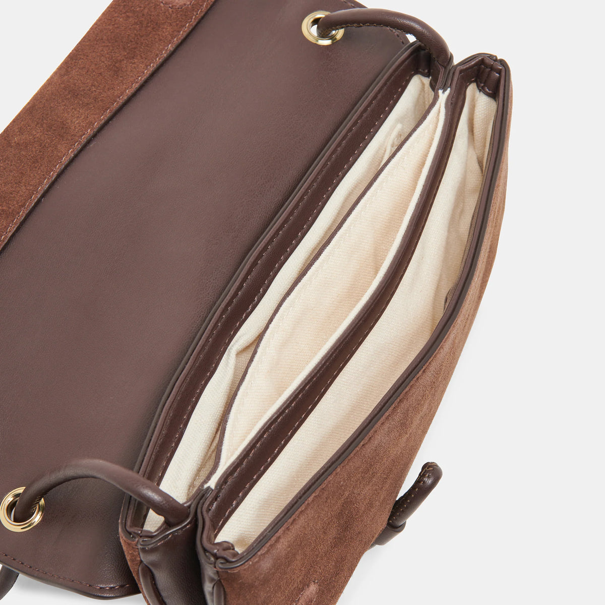 Dolce Vita Alice Shoulder Bag Chocolate Suede