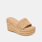 Dolce Vita Throne Lt Natural Raffia Sandal