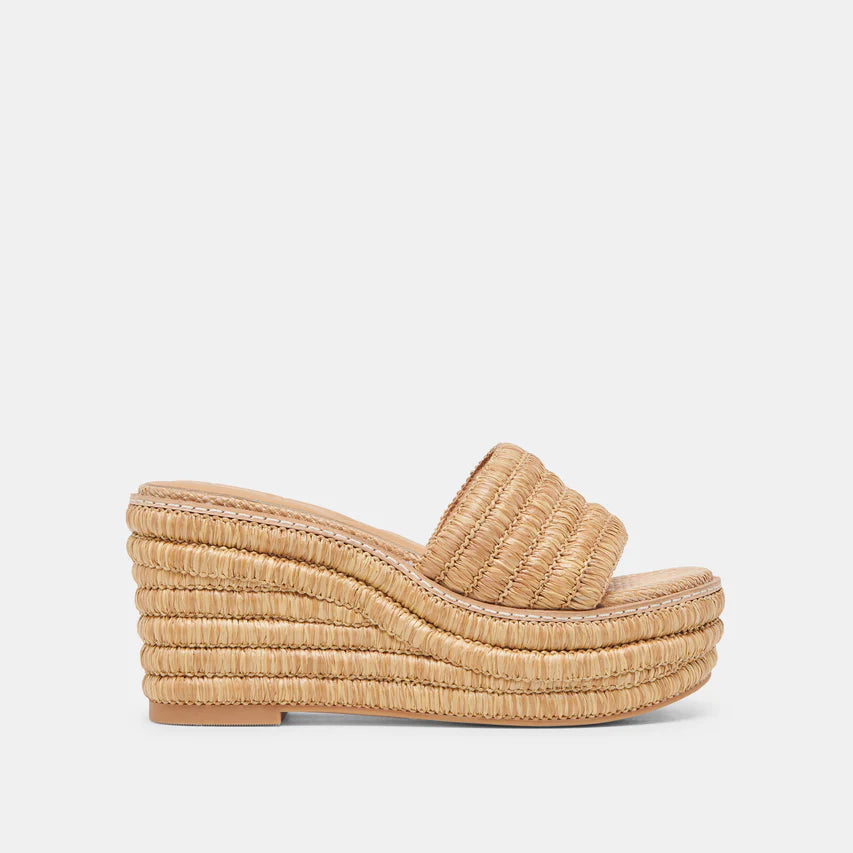 Dolce Vita Throne Lt Natural Raffia Sandal