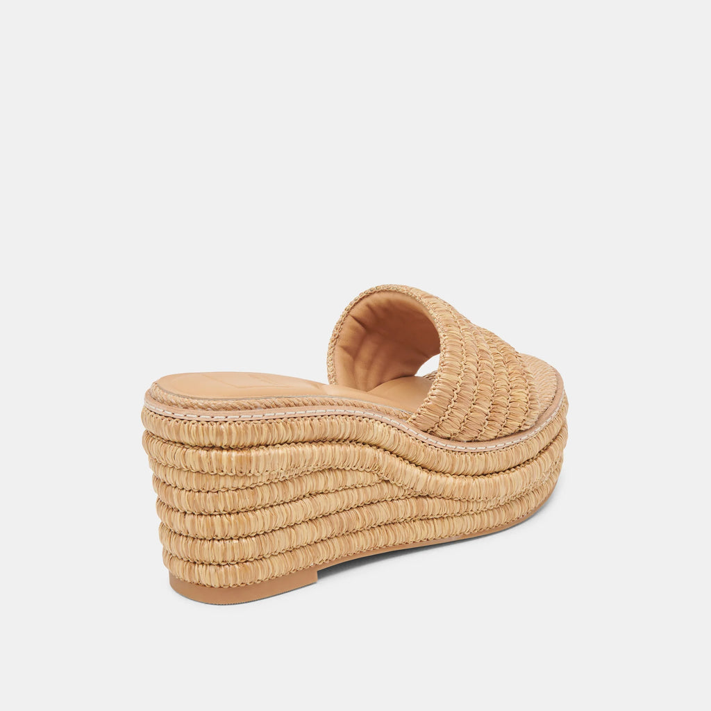 Dolce Vita Throne Lt Natural Raffia Sandal