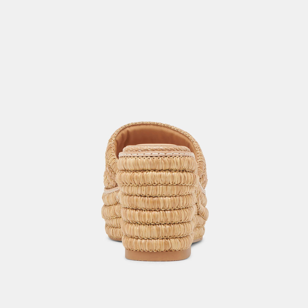 Dolce Vita Throne Lt Natural Raffia Sandal
