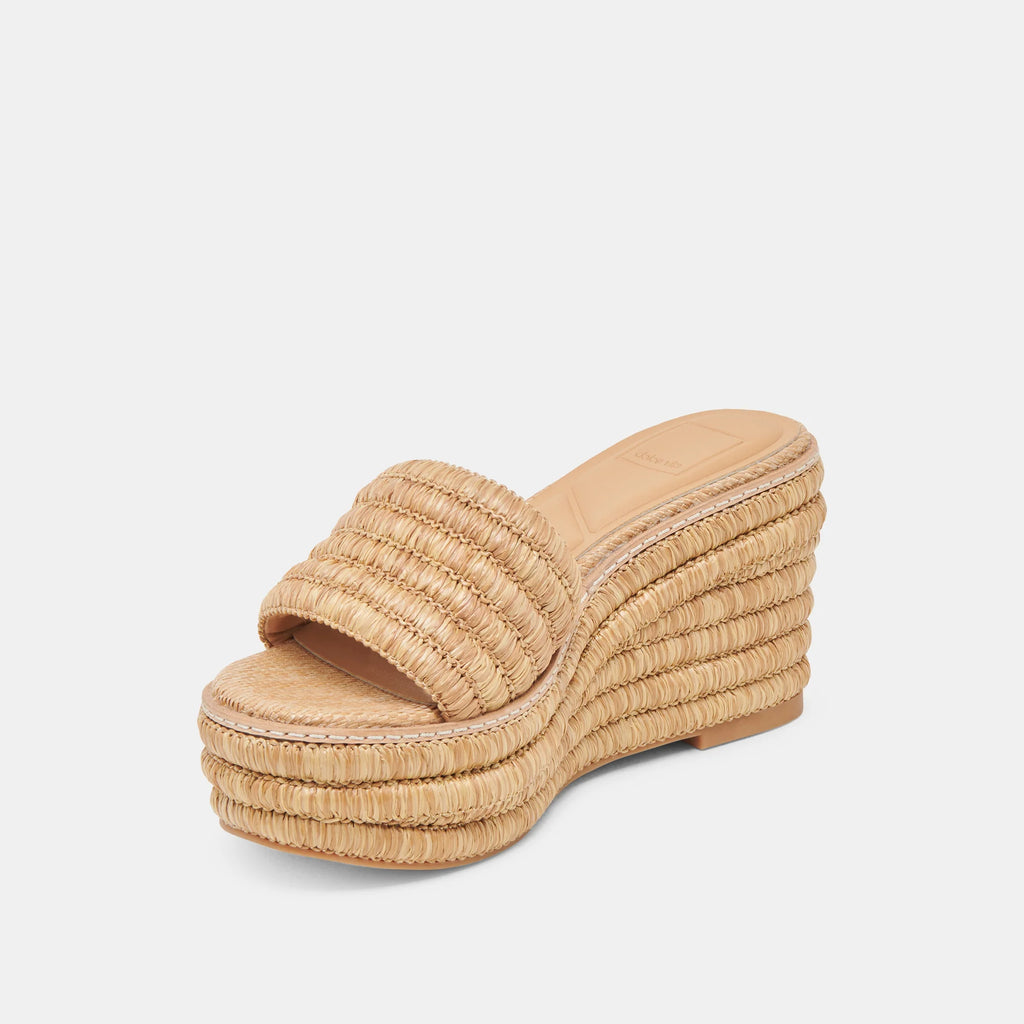 Dolce Vita Throne Lt Natural Raffia Sandal