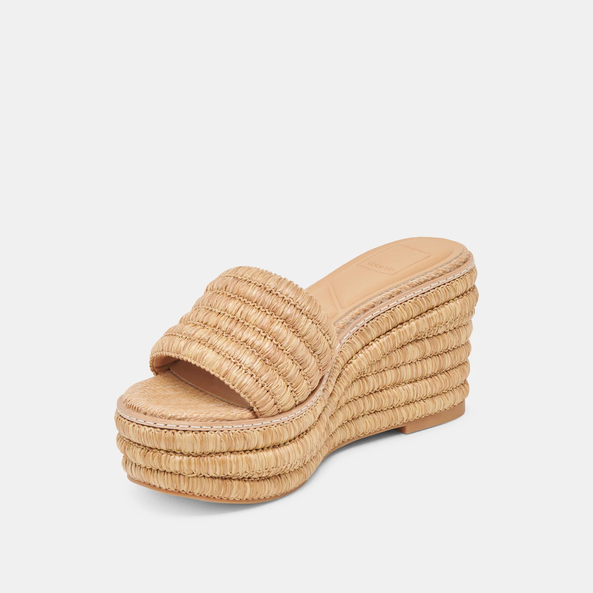 Dolce Vita Throne Lt Natural Raffia Sandal