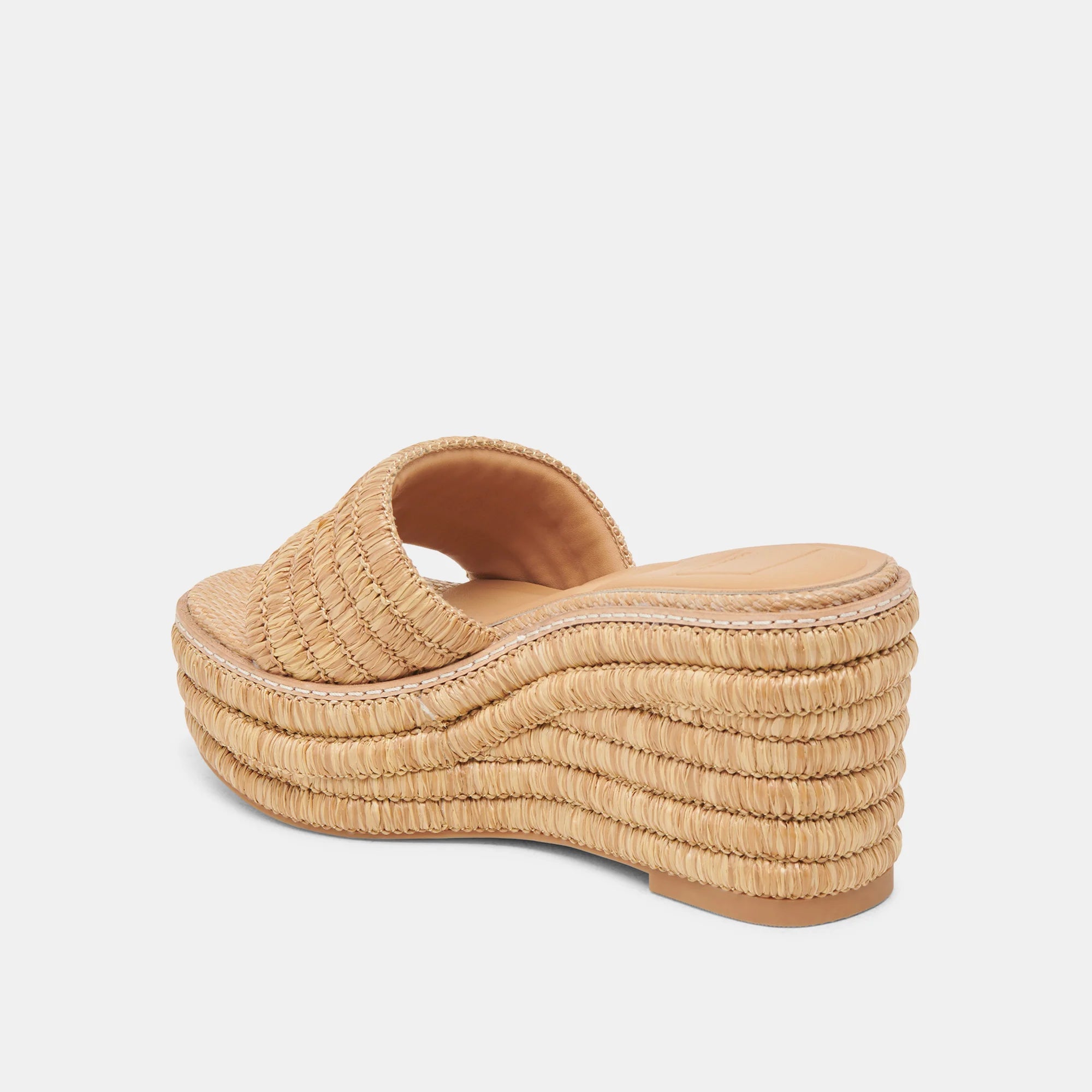 Dolce Vita Throne Lt Natural Raffia Sandal