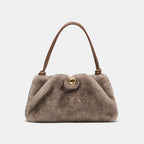 Dolce Vita Ravel Grey Faux Fur Bag
