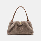 Dolce Vita Ravel Grey Faux Fur Bag