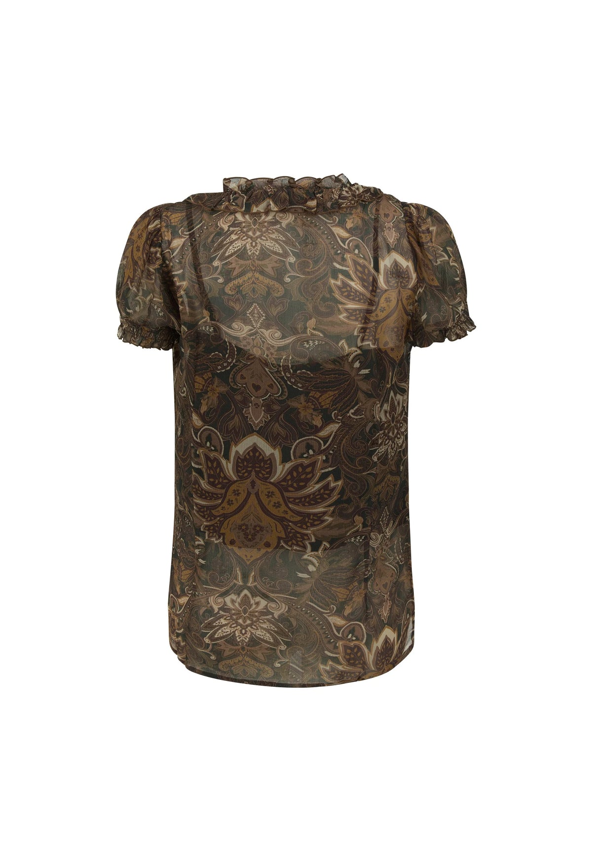 Spell Damask Short Sleeve Blouse