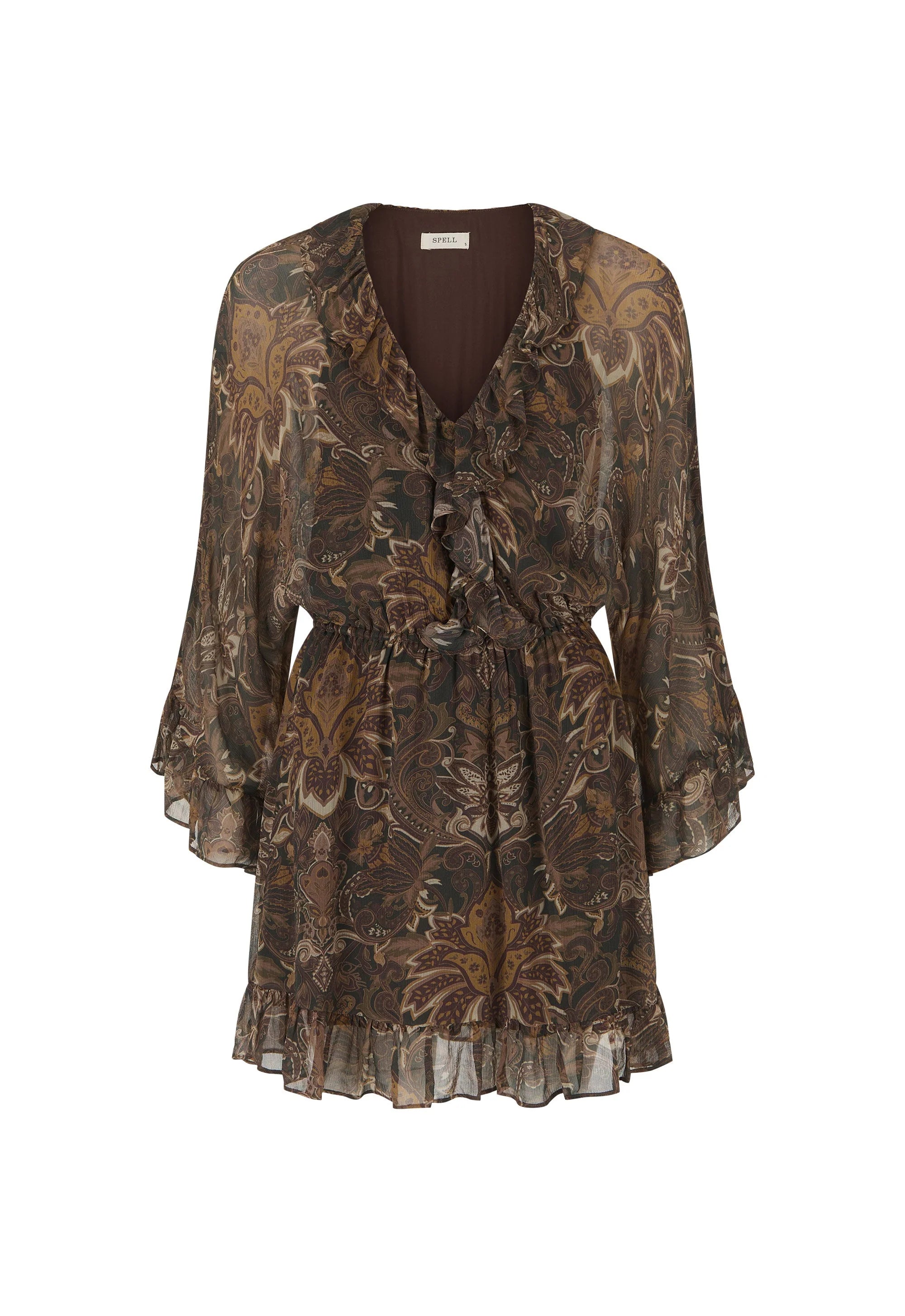 Spell Damask Tunic Mini Dress