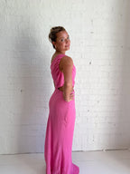 The Hot Pink Rosalie Gown