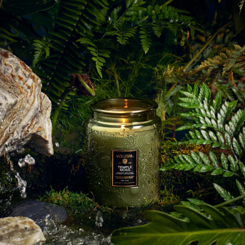 Voluspa Temple Moss Large Jar Candle (Copy)