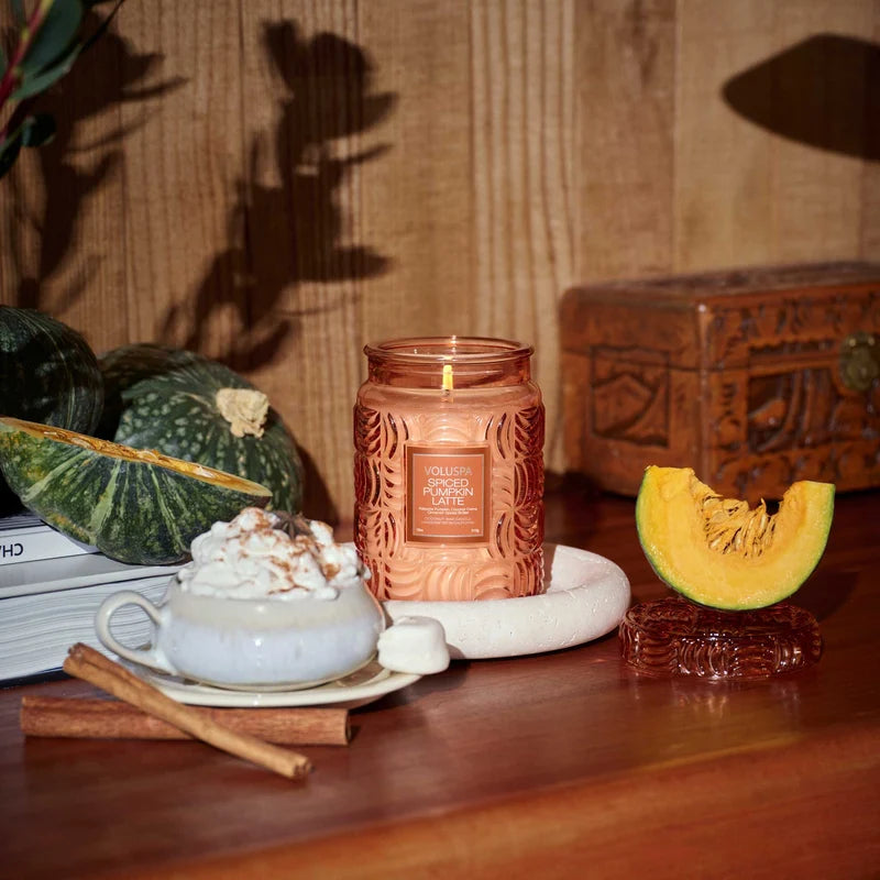 Voluspa Spiced Pumpkin Latte Large Jar Candle