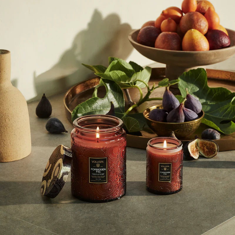 Voluspa Forbidden Fig Large Jar Candle