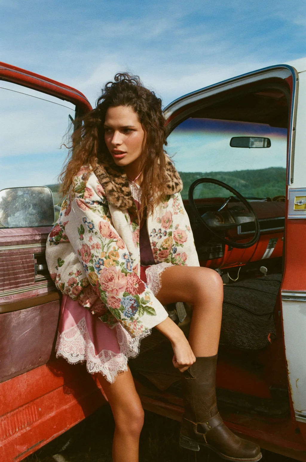 For Love & Lemons Betsy Floral Jacket