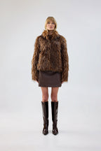 Unreal Fur Fur Delish Jacket (Brown Raccoon) - Brown Raccoon