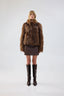 Unreal Fur Fur Delish Jacket (Brown Raccoon) - Brown Raccoon