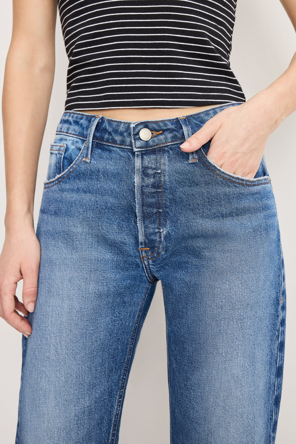 Good American Vintage Straight Jeans (Indigo 1222)