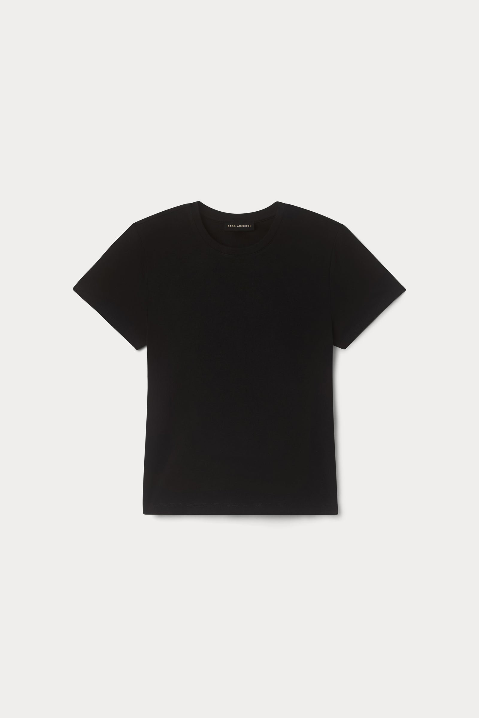 Good American Super Stretch Baby Tee (Black001)